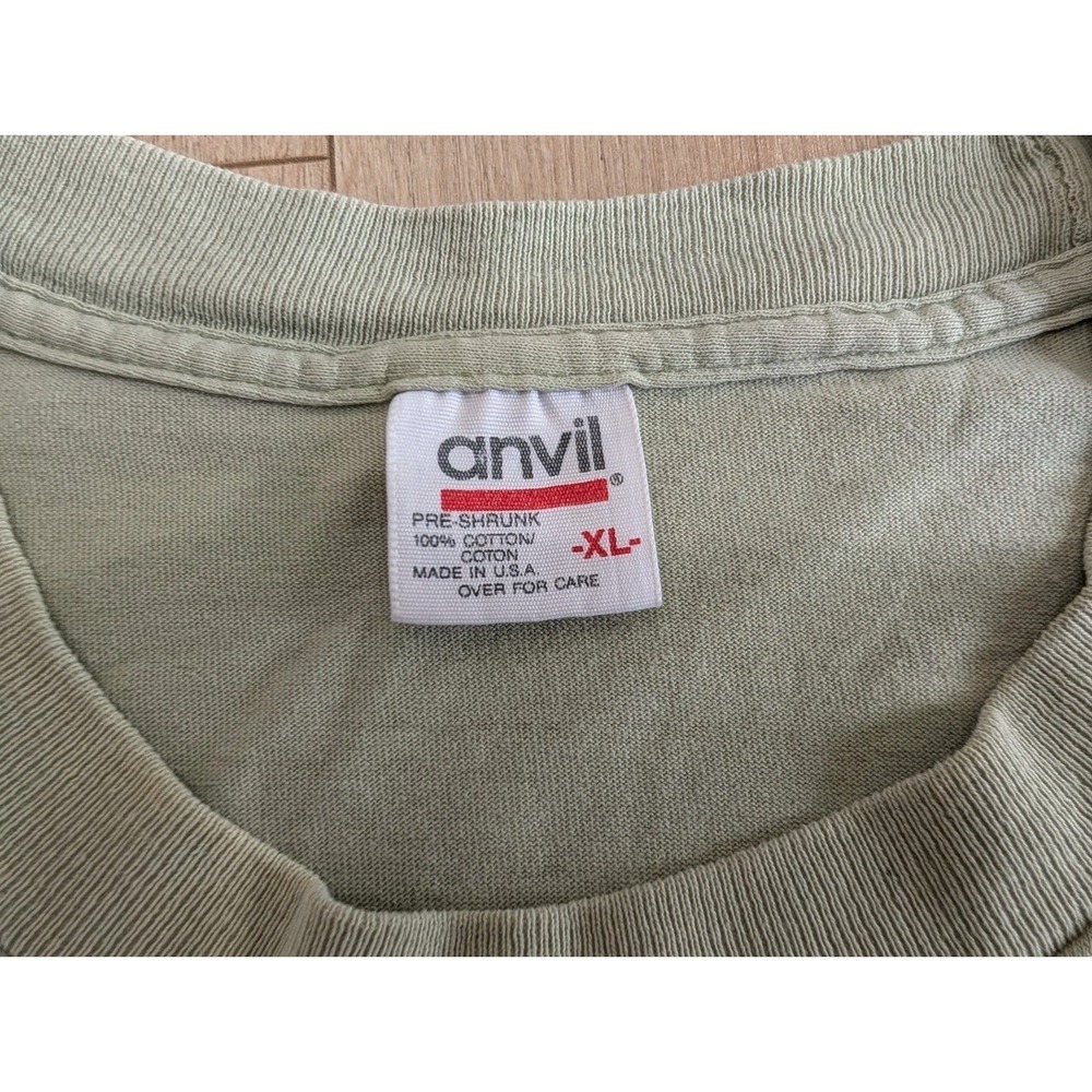 Authentic Vintage 90's Nirvana Incesticide ANVIL TAG Green T-Shirt Size XL RARE - Picture 6 of 16